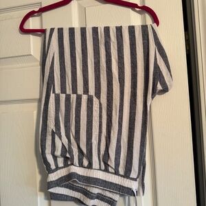 Linen striped pants